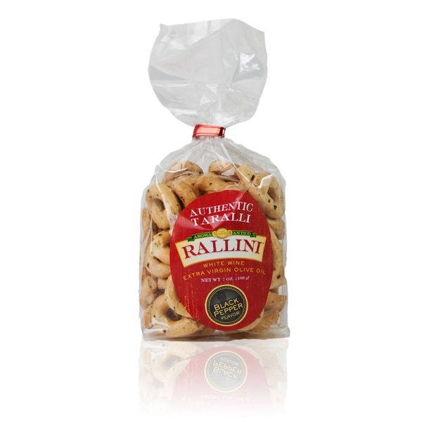 Rallini Black Pepper Taralli Bag 7oz 16ct